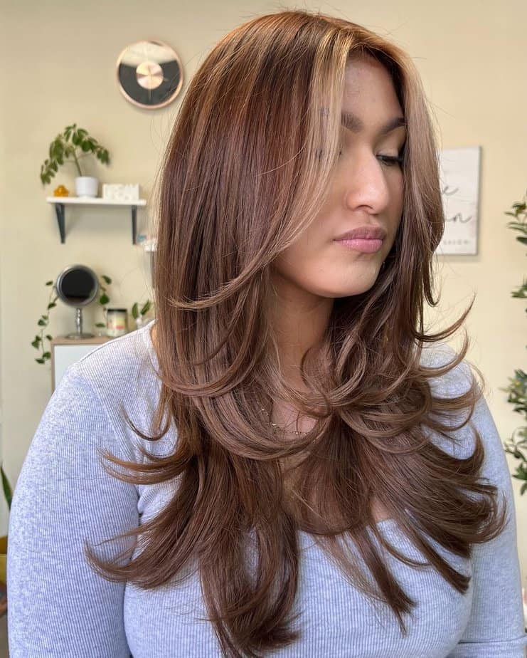 36. Classic caramel highlights