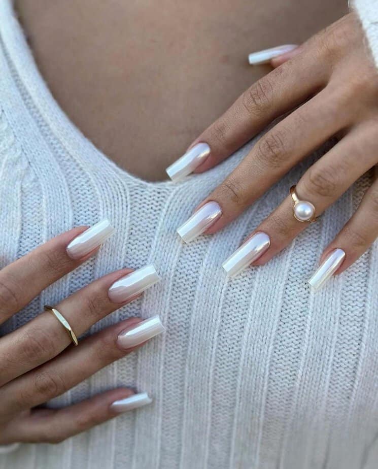 40 Mesmerizing Pearl Nails That Will Get You Out Your Shell