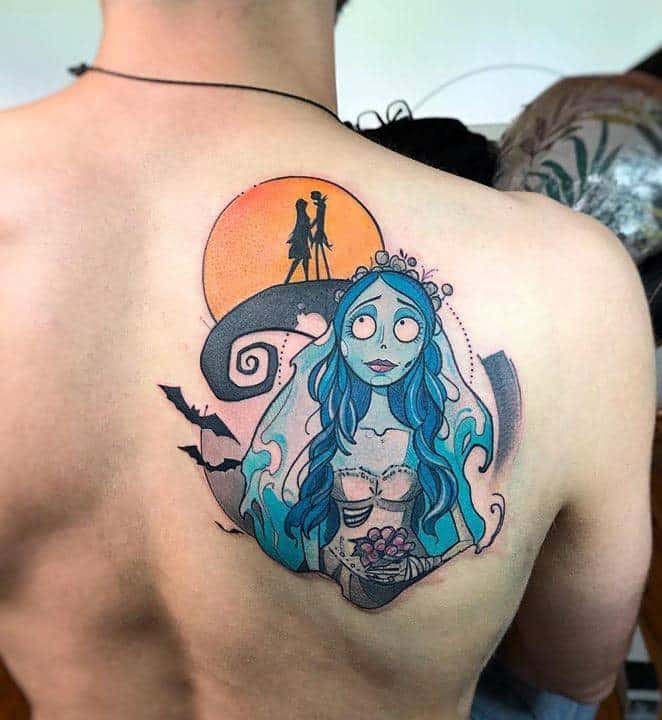 20 Corpse Bride Tattoos That Prove Love Never Dies