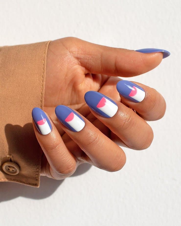 35 Amazing Color-Blocking Nails For A Fun Appearance