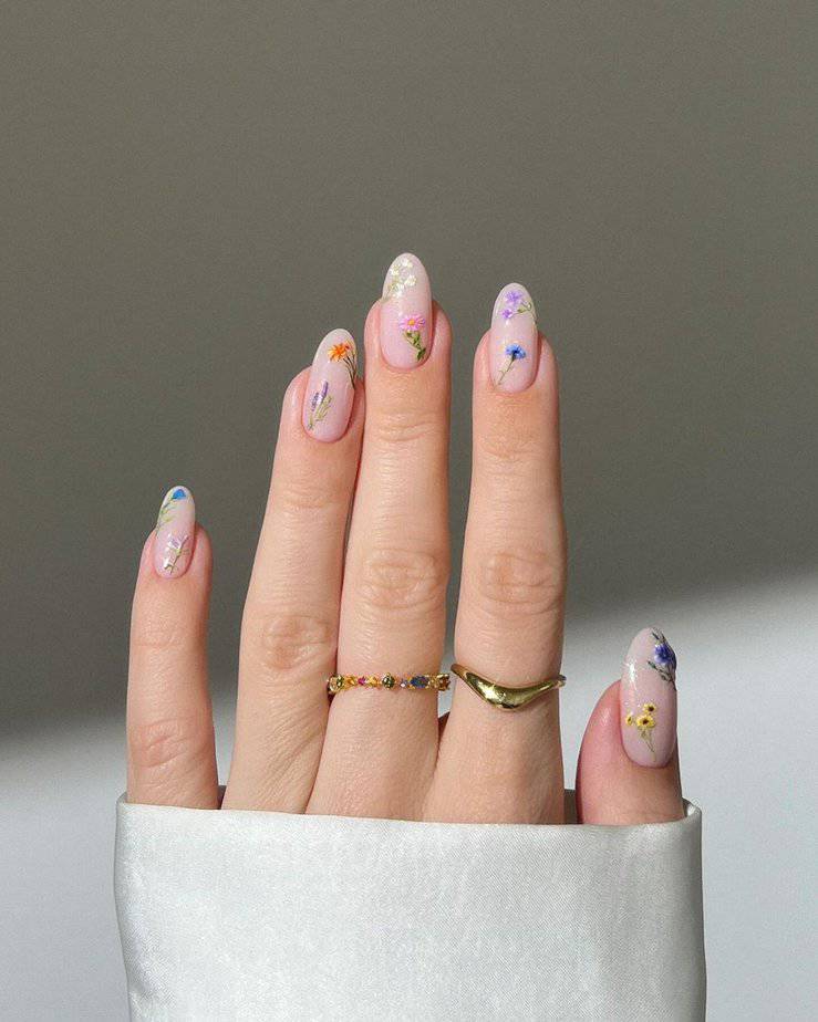 27 Gorgeous Garden Nails That Will Make Your Fingers Bloom 