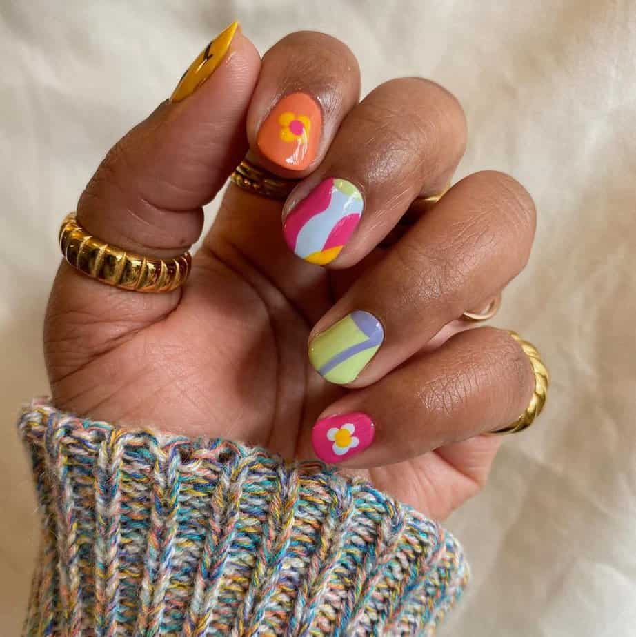 Flower mani