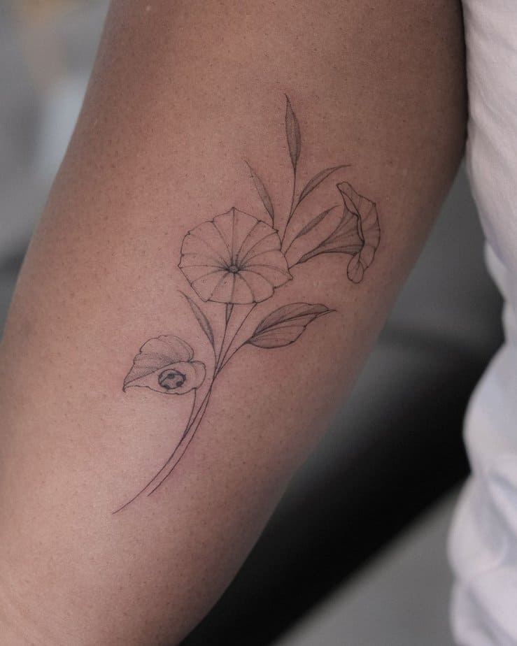 18 Meaningful Morning Glory Tattoos To Inspire You