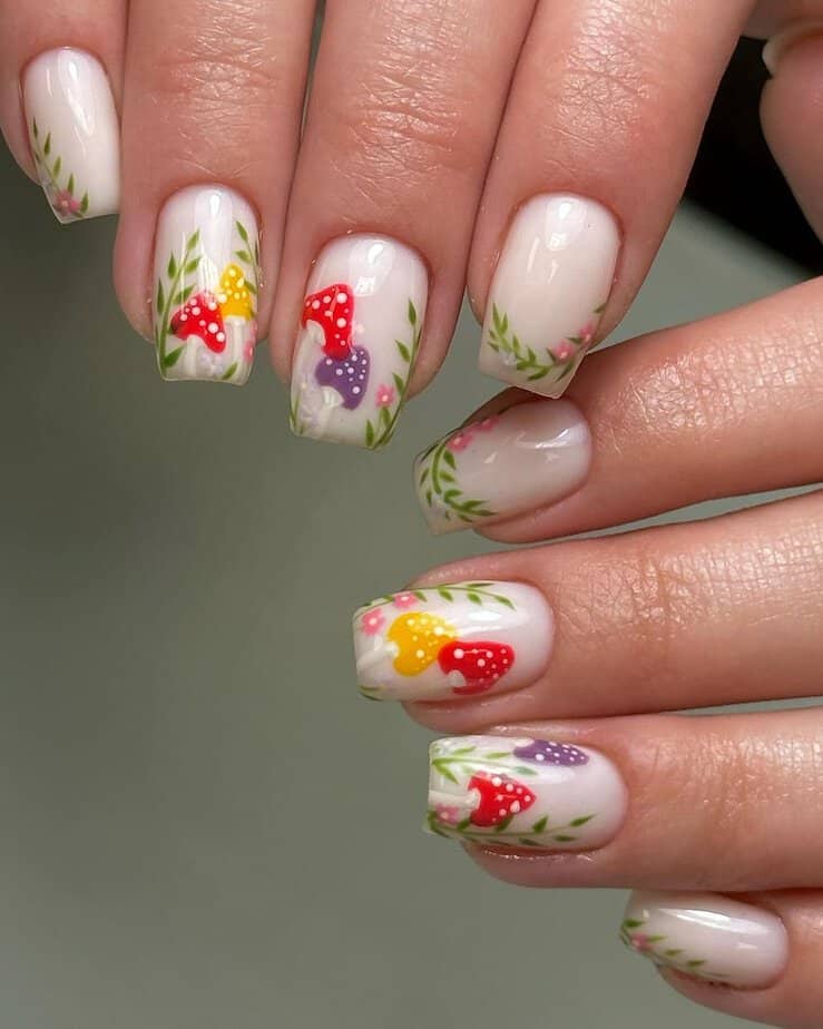 27 Gorgeous Garden Nails That Will Make Your Fingers Bloom 