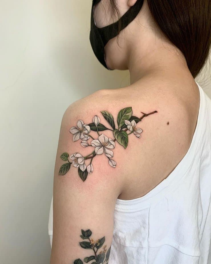 19 Unique Apple Blossom Tattoos For A Cute Appearance