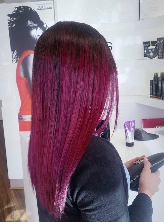 Red purple hair 1