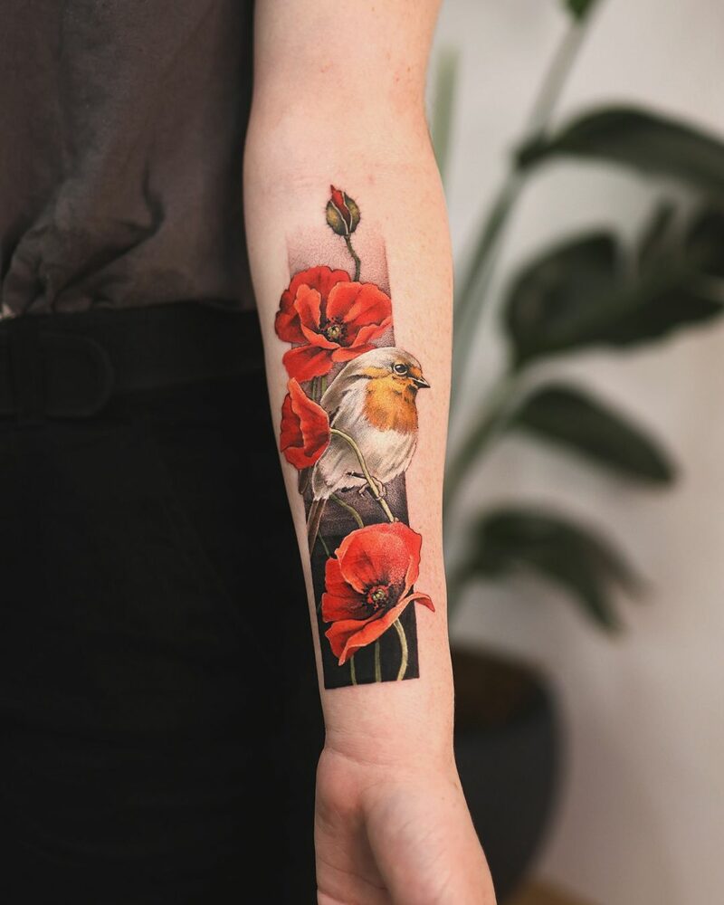 18 Symbolic August Birth Flower Tattoos To Celebrate Your Month