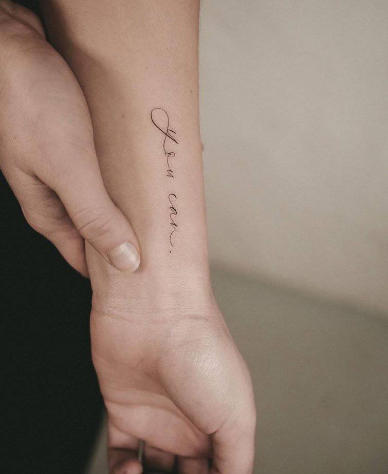 Simple self love tattoo