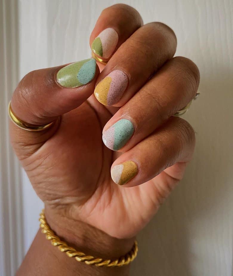 35 Amazing Color-Blocking Nails For A Fun Appearance