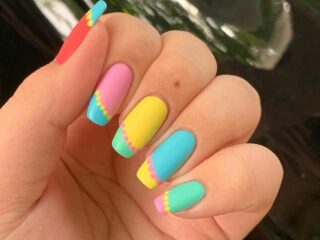 34 Amazing Color-Blocking Nails For A Fun Appearance