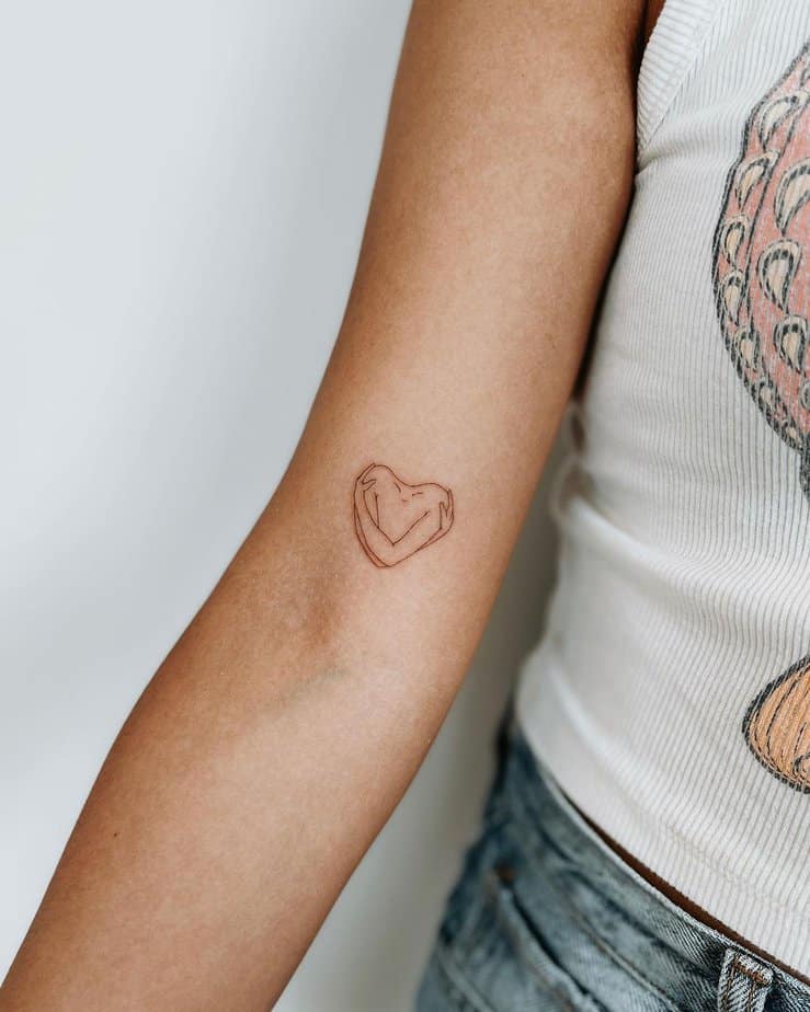 Symbolic self love tattoo