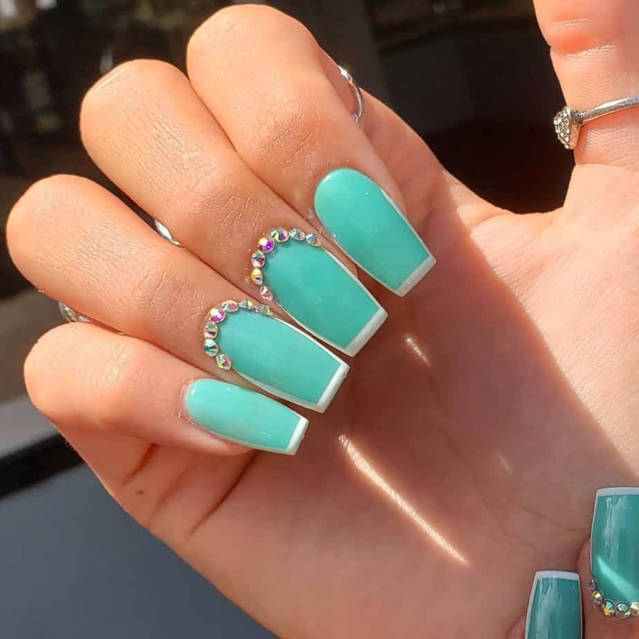 30 Mesmerizing Tiffany Blue Nails To Inspire Blue Skies Ahead