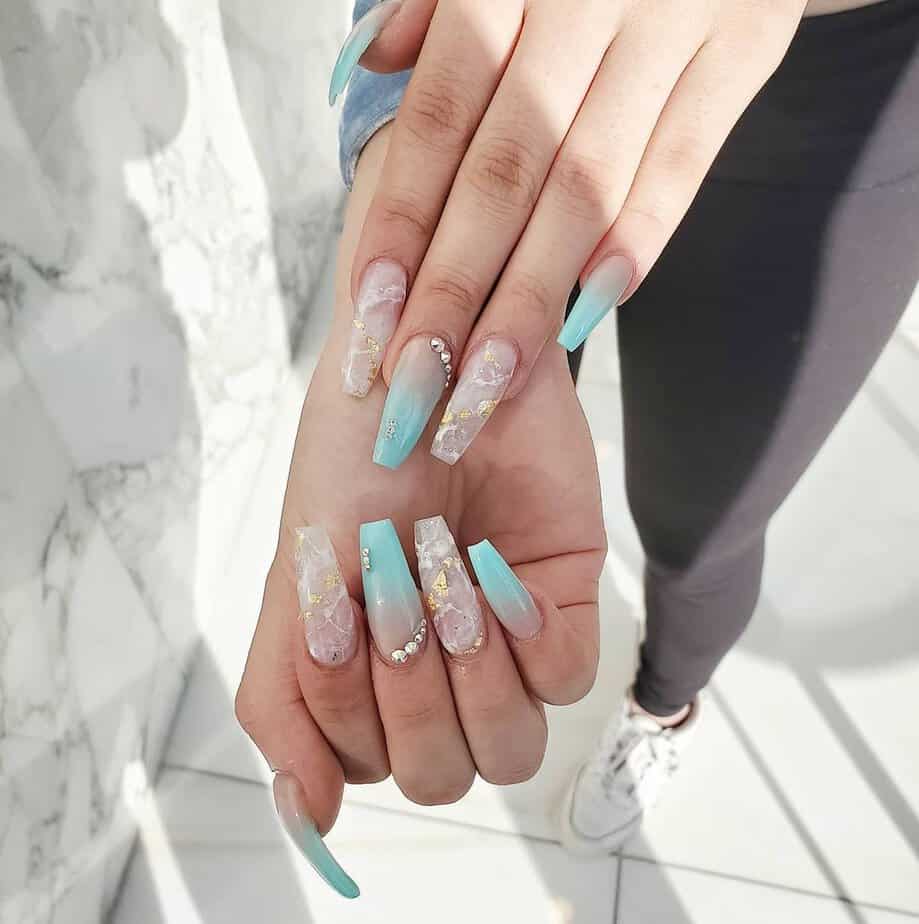 30 Mesmerizing Tiffany Blue Nails To Inspire Blue Skies Ahead