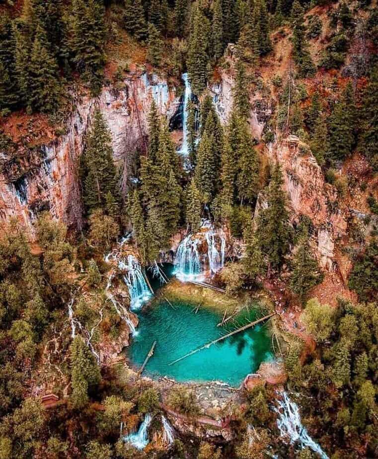 Hiking at Hanging Lake