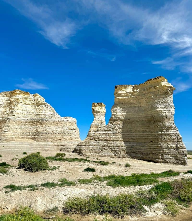 Hike the Monument Rocks (Chalk Pyramids) – Gove County
