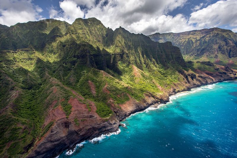 Helicopter Over the Nā Pali Coast