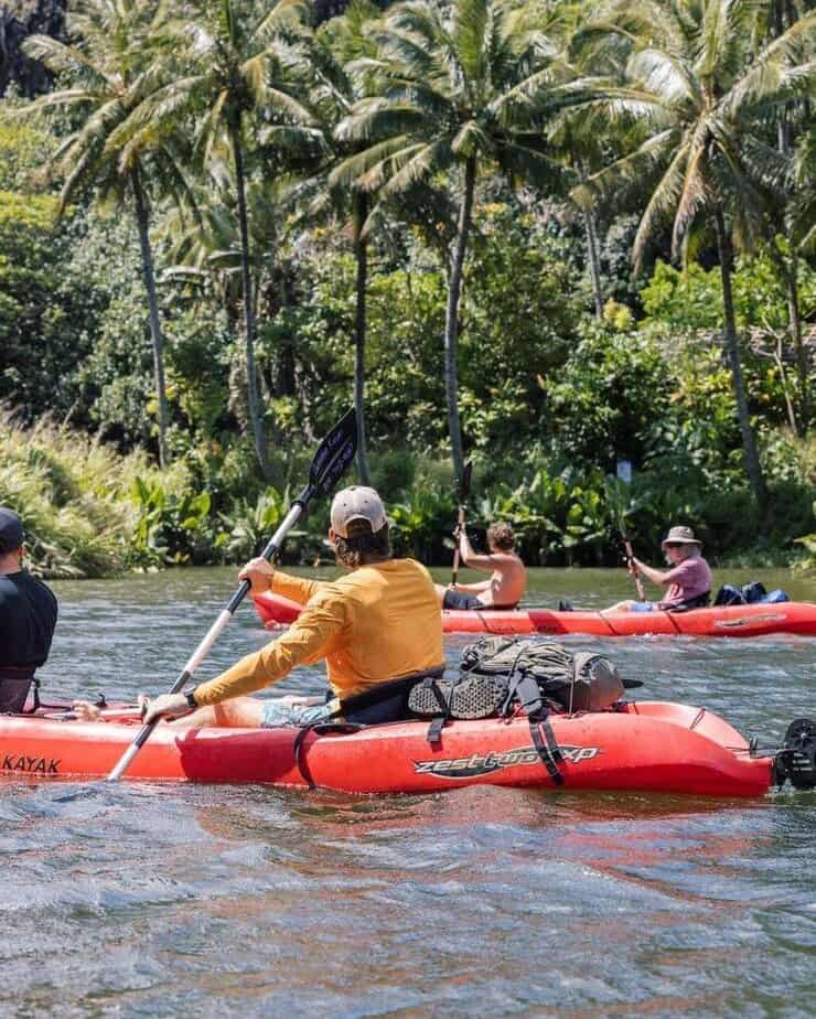Kayak the Wailua River to a Hidden Waterfall