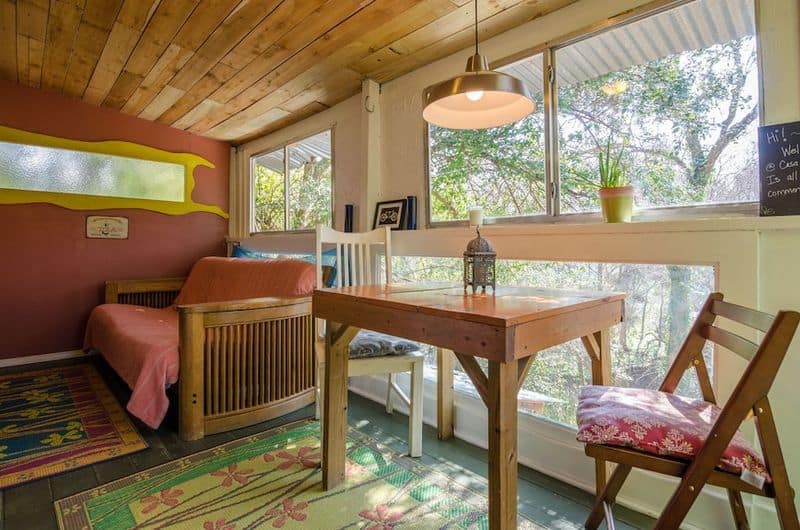 8 Wildly Cool Airbnbs in Austin You'll Want to Book Immediately Cool Artistic 'Treehouse' Cabin in Travis Heights