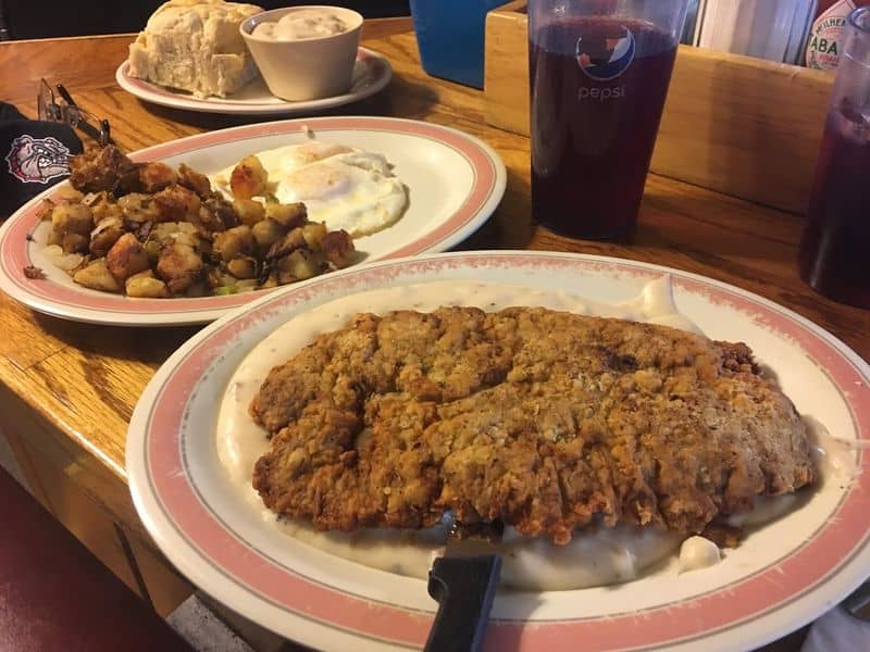 11 California Chicken Fried Steaks That'll Have You Licking the Plate Cope's Knotty Pine Cafe, Bakersfield