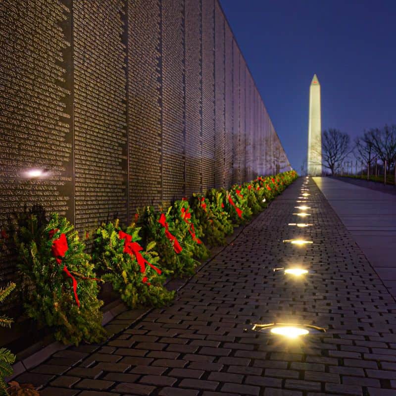 Reflect at the Vietnam Veterans Memorial