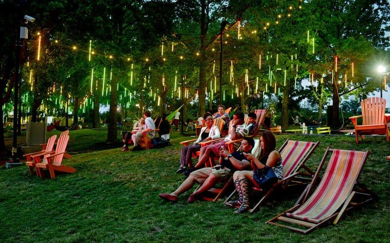 Hang Out in the Evening at Spruce Street Harbor Park