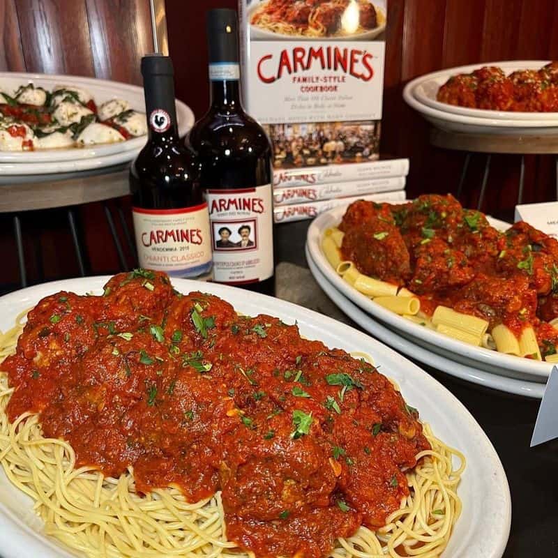 13 Places in New York Where Spaghetti & Meatballs Steal the Show Carmine's Italian Restaurant