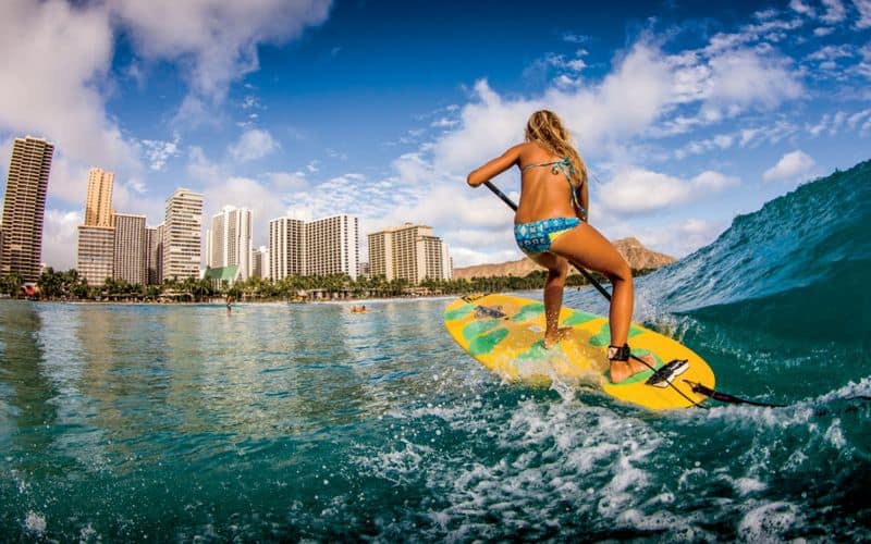 Paddleboard at Kahanamoku Beach