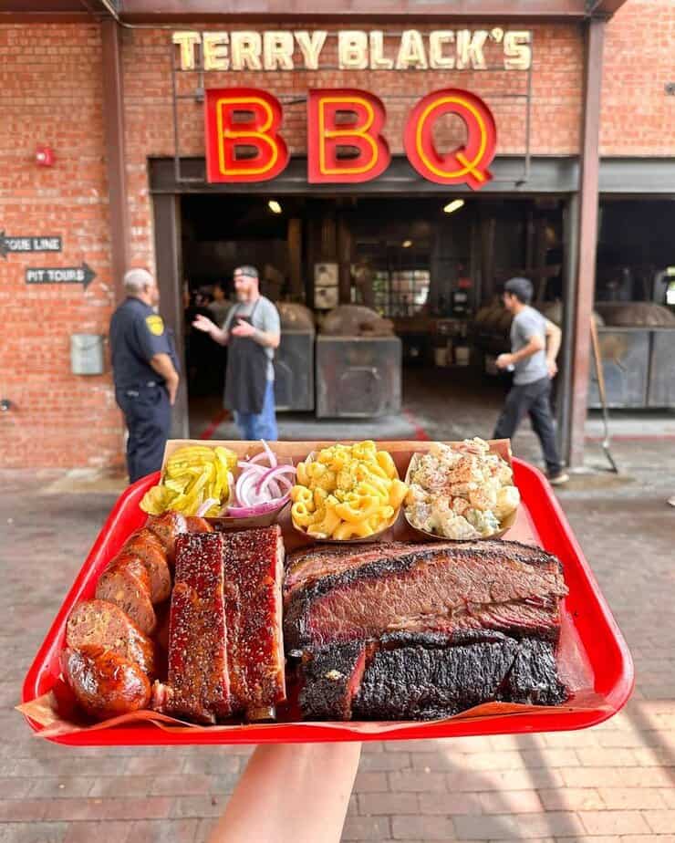 Grab a BBQ Plate at Franklin or Terry Black's