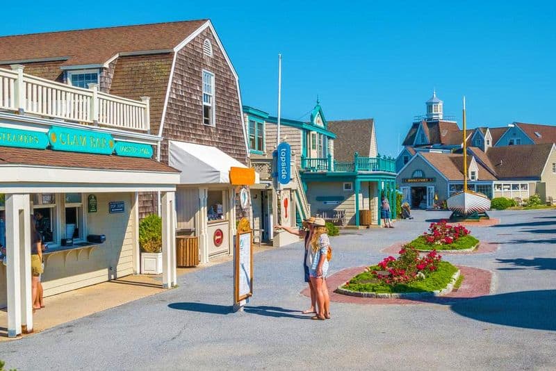 Browse the shops at Montauk Village