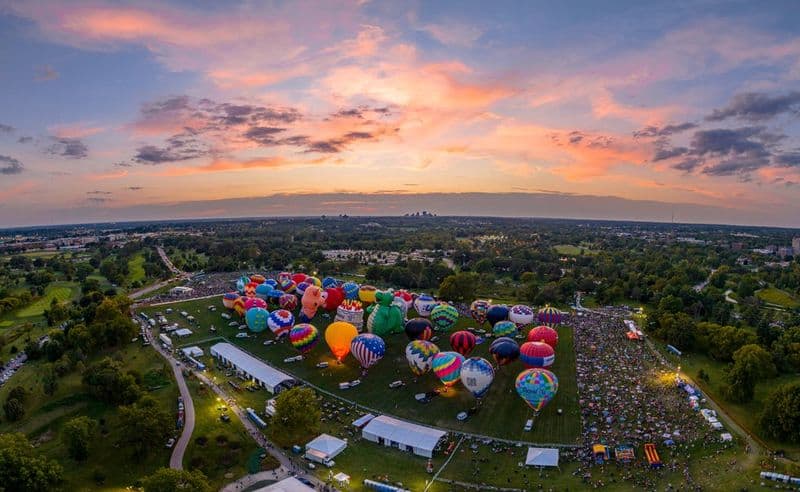 The Great Forest Park Balloon Race, St. Louis, Missouri