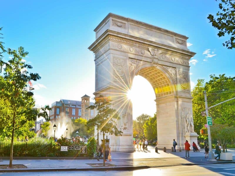 Enjoy Street Performances at Washington Square Park and Explore Its Surroundings