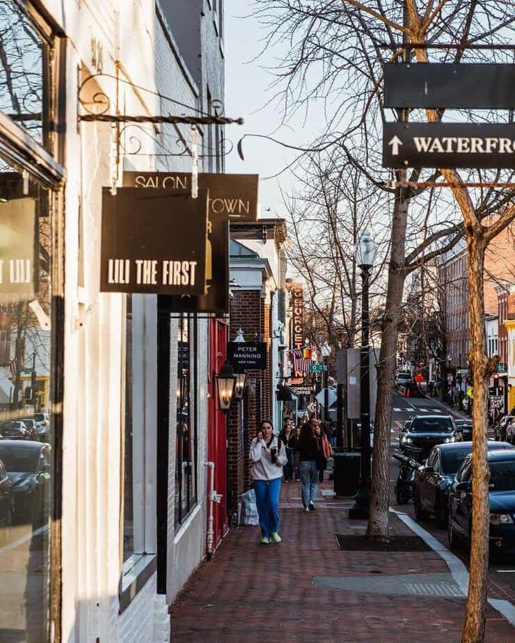 Shop Along M Street and Wisconsin Avenue