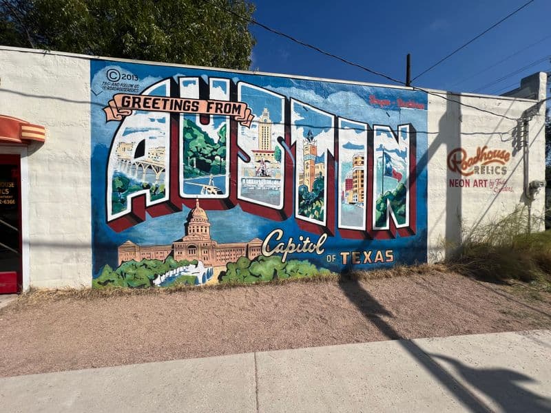 12 Free & Fun Things to Do in Austin, TX Take a Photo at the Greetings From Austin Mural