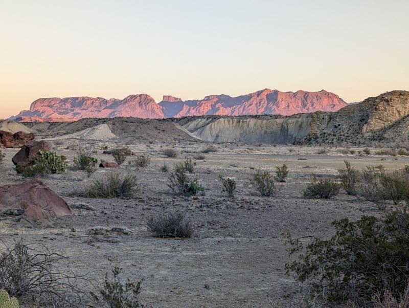 Ross Maxwell Scenic Drive Pullouts After Dark