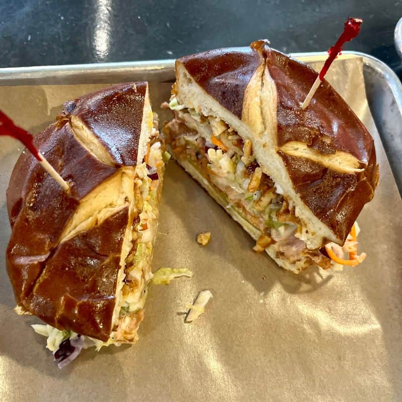 BBQ Jackfruit Sandwich Smoked Three Hours