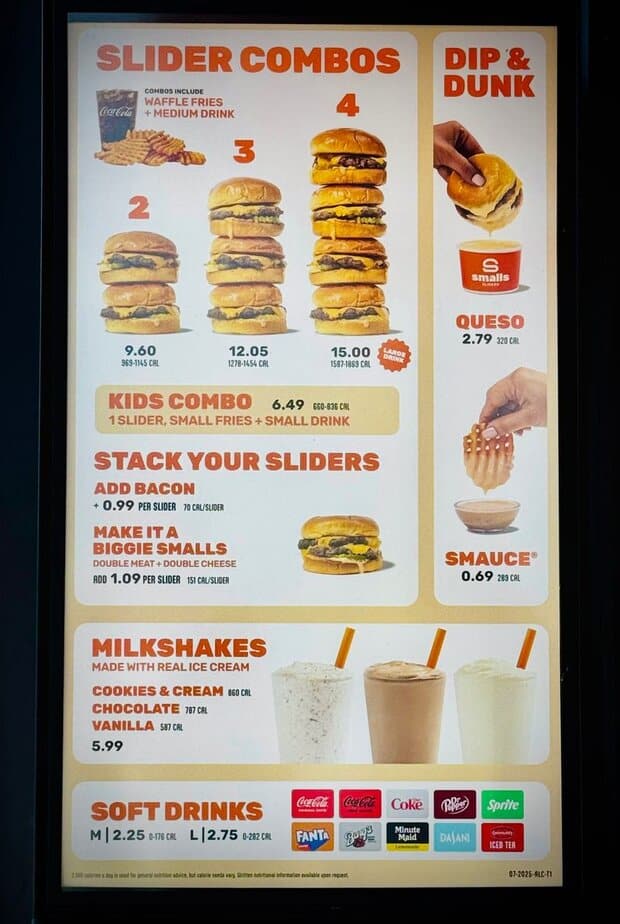 Menu Add ons and Sides