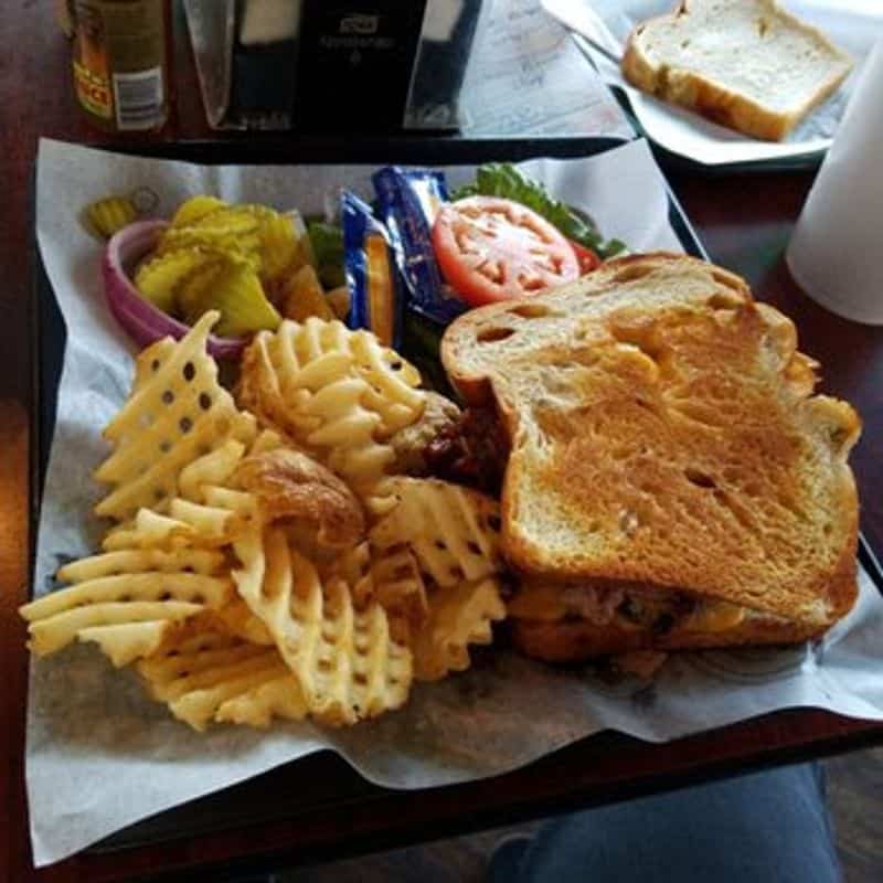 Chopped Beef Sandwich on Jalapeno Bread