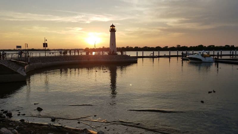 Golden Hour At The Harbor