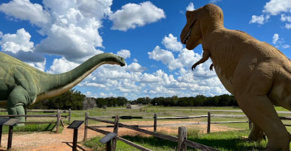 yes you can walk where dinosaurs walkedright here in texas
