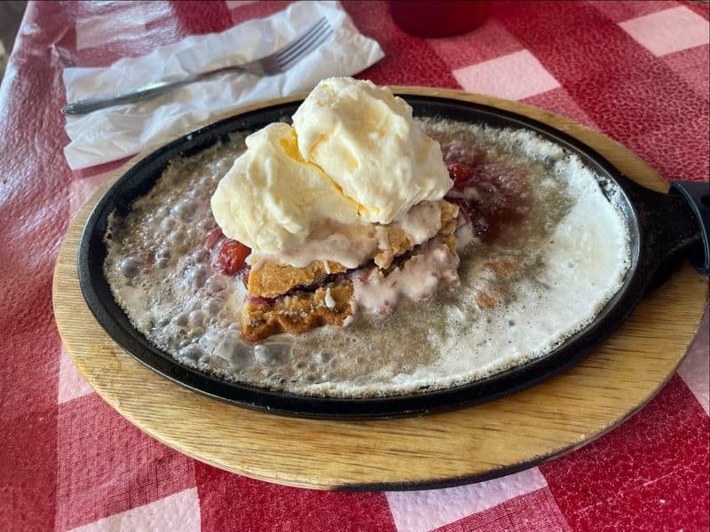 Hot Apple Pie with Brandy Sauce