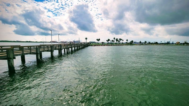 This Quiet Texas Park Hides a Legendary World War II Submarine Fishing Along the Rocks and Pier