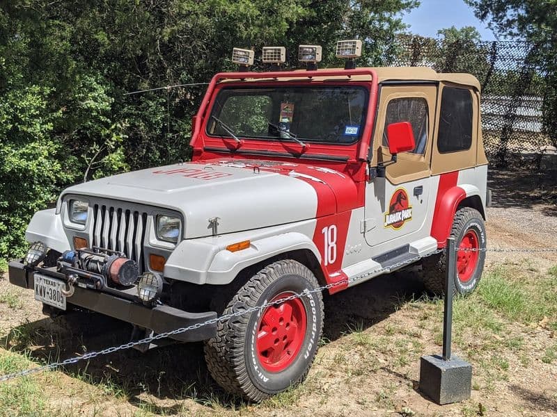 Photo Ops and Jurassic Park Jeep Replica