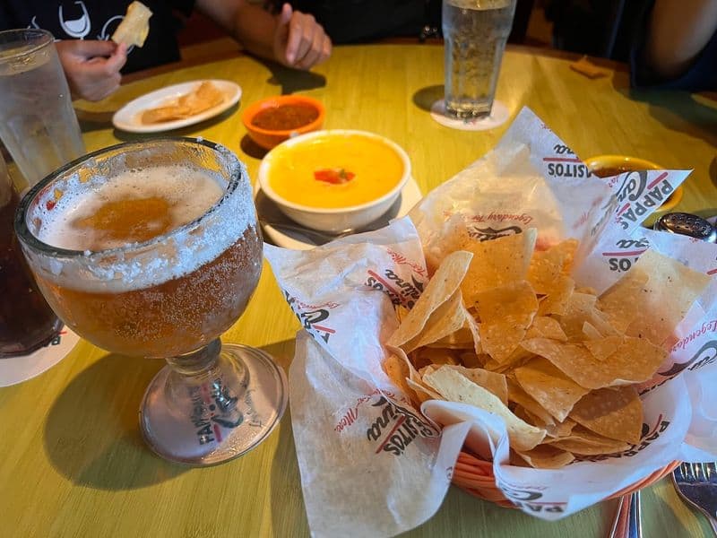 House Queso and Warm Salsa