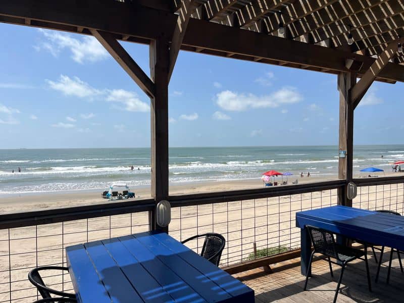 We Found a Laid-Back Texas Beach Bar With the Best Water Views Panoramic Deck Views Over the Gulf