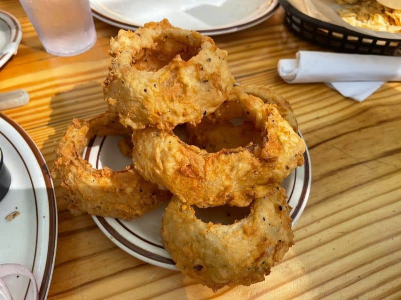 You Can Eat Inside An Abandoned 1800s Cotton Gin In Texas Hill Country Signature Onion Rings
