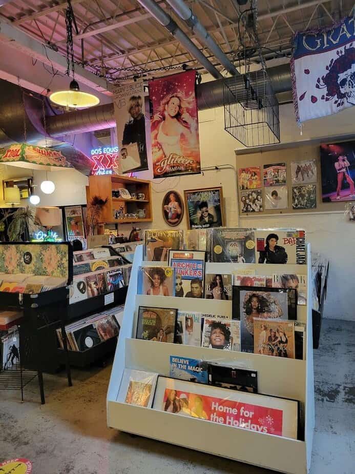 Vintage Vinyl Record Wall