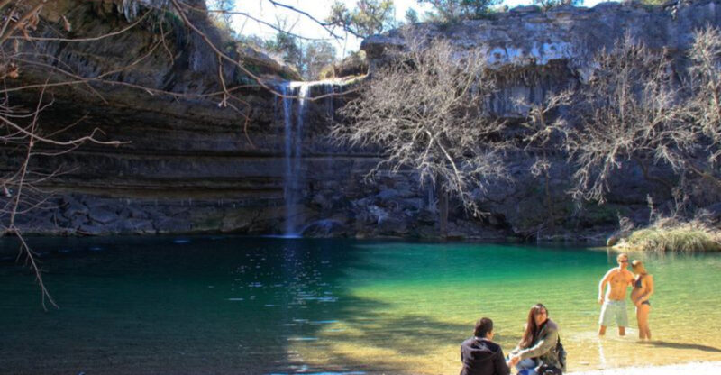 This Secluded Texas Oasis Has a Waterfall You Can Walk Behind