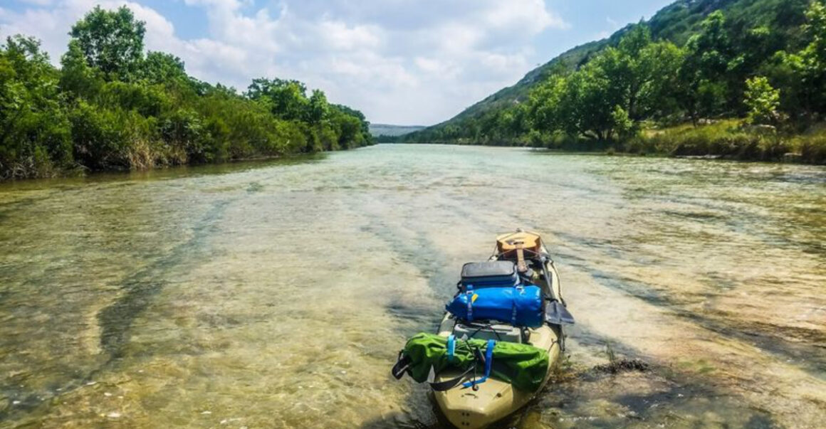 this secluded texas river is perfect for kayaking