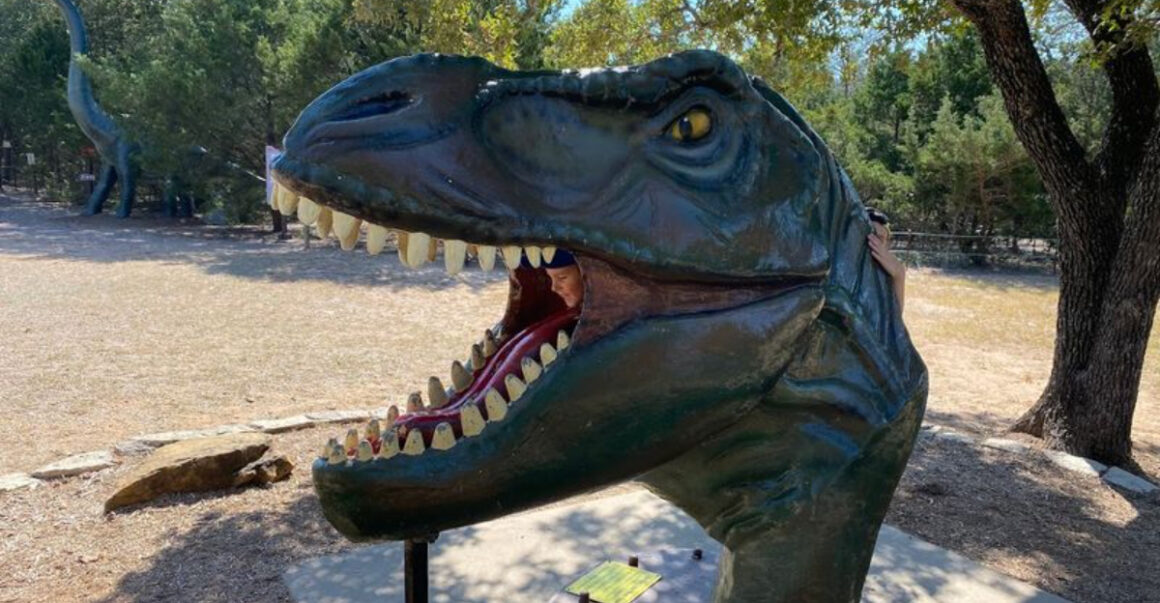 this texas dinosaur park might be the most fun family stop in the state