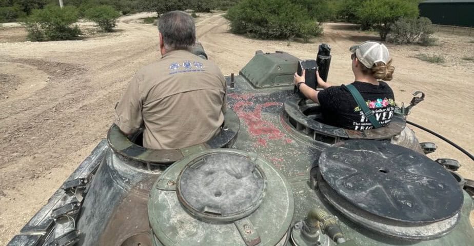 this texas ranch lets you crush cars and fire tanks yes really